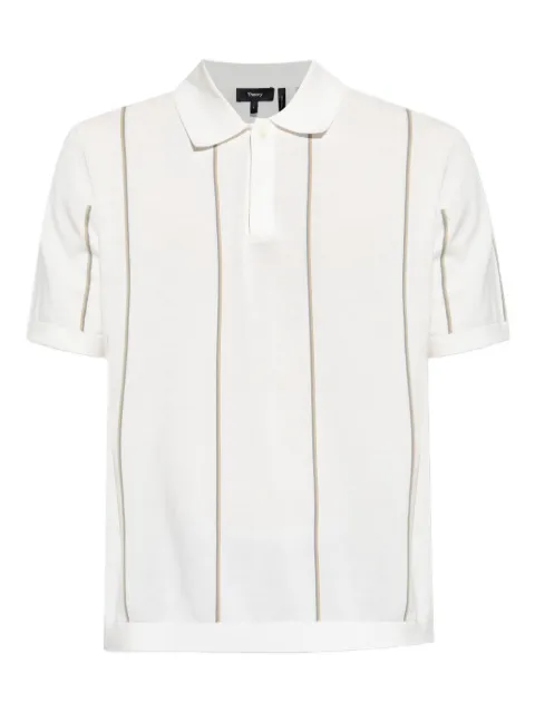 Theory striped polo shirt