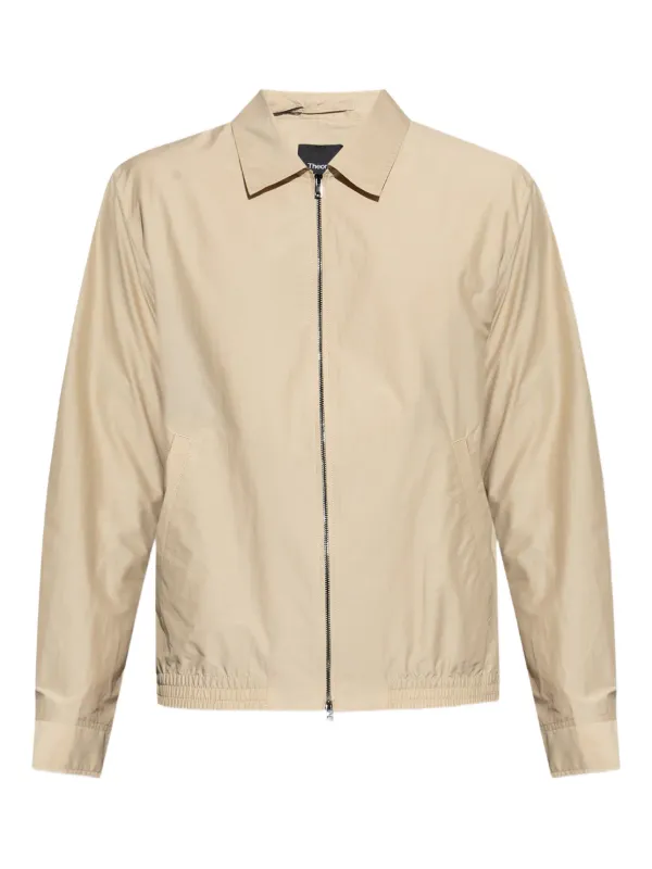 Theory Zip-up Lightweight Jacket in Neutrals