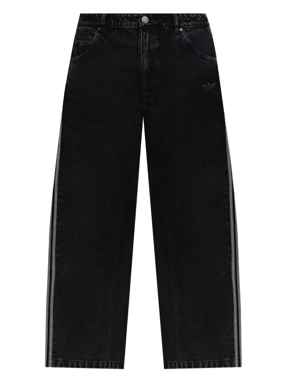 Adidas Jeans met 3 strepen Zwart