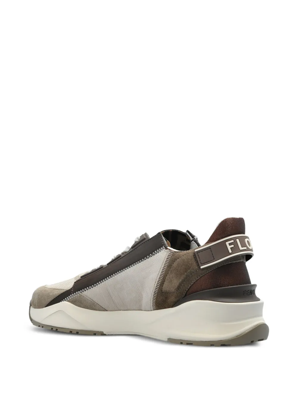 FENDI Flow atletische sneakers met vlakken Beige