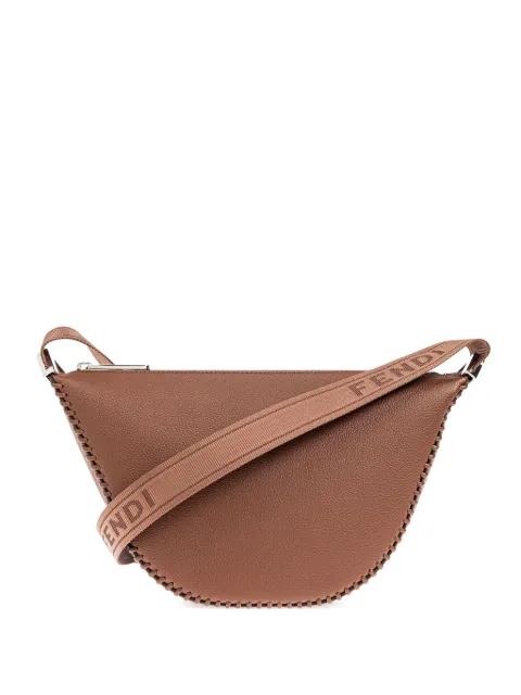 FENDI stitched leather shoulder bag