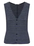 rag & bone striped button-up top - Blue
