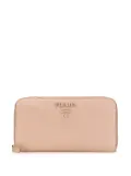Prada Pre-Owned 2000-2024 Large Saffiano Zip Around Wallet long wallets - Brown