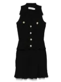 Self-Portrait pointelle-knit dress - Black