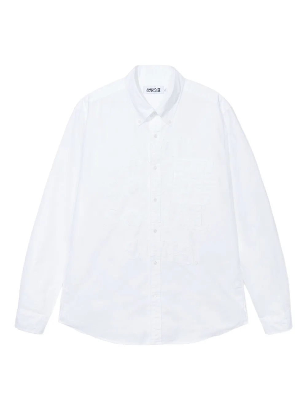 Mind Games logo-embroidered button-up shirt