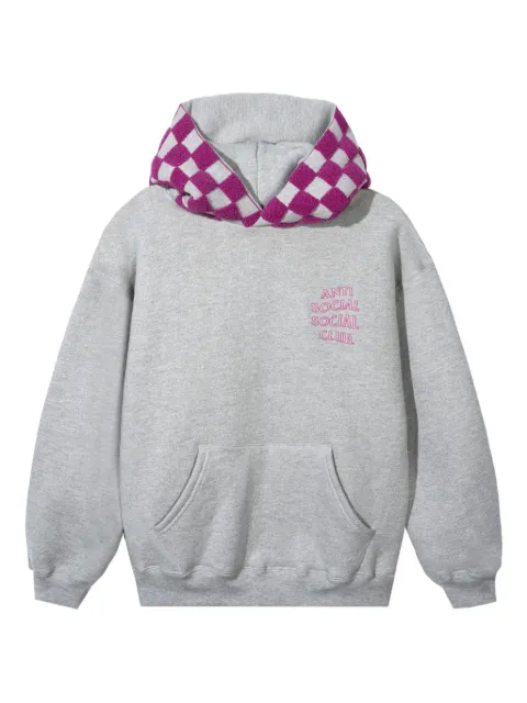 Anti Social Social Club checked hoodie 