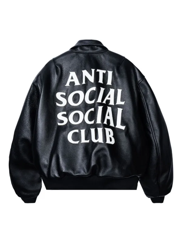 Anti Social Social Club Chamarra Bomber Negro FARFETCH EC