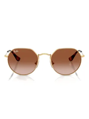 RAY-BAN JUNIOR RB9098S トータスシェル スクエアフレーム サングラス