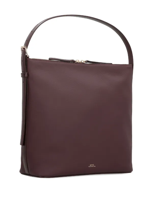 A.P.C. Vera ジップ レザーショルダーバッグ | ブラウン | FARFETCH JP