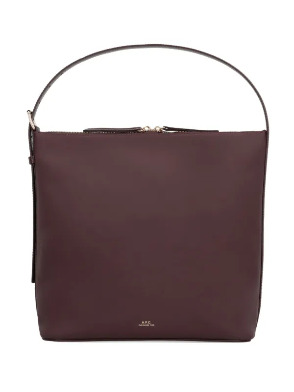 A.P.C. Vera ジップ レザーショルダーバッグ | ブラウン | FARFETCH JP
