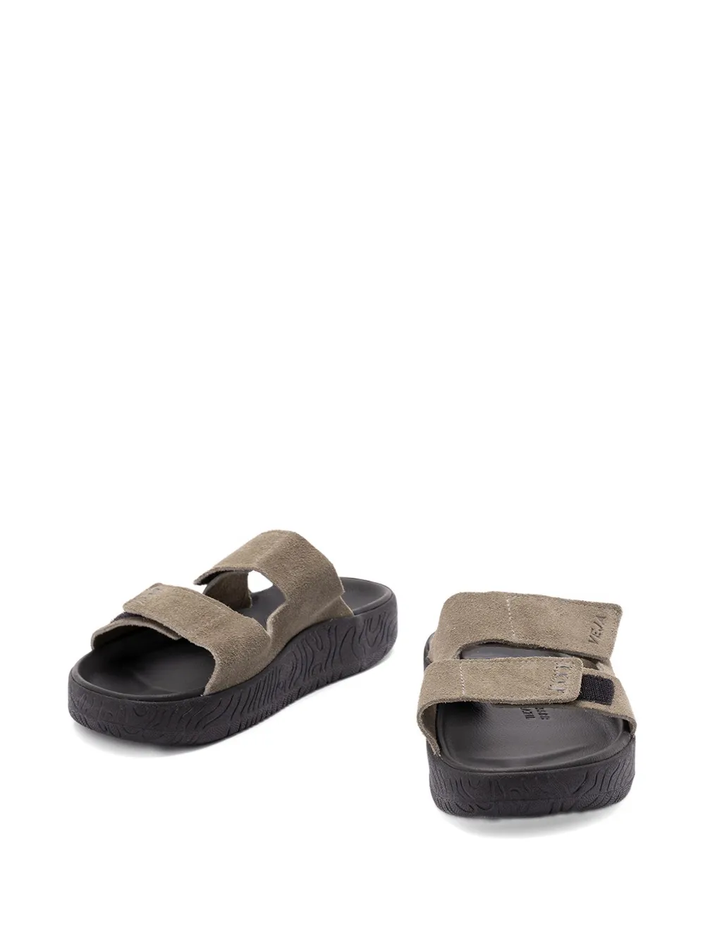 Veja Dual-strap Suede Sandals