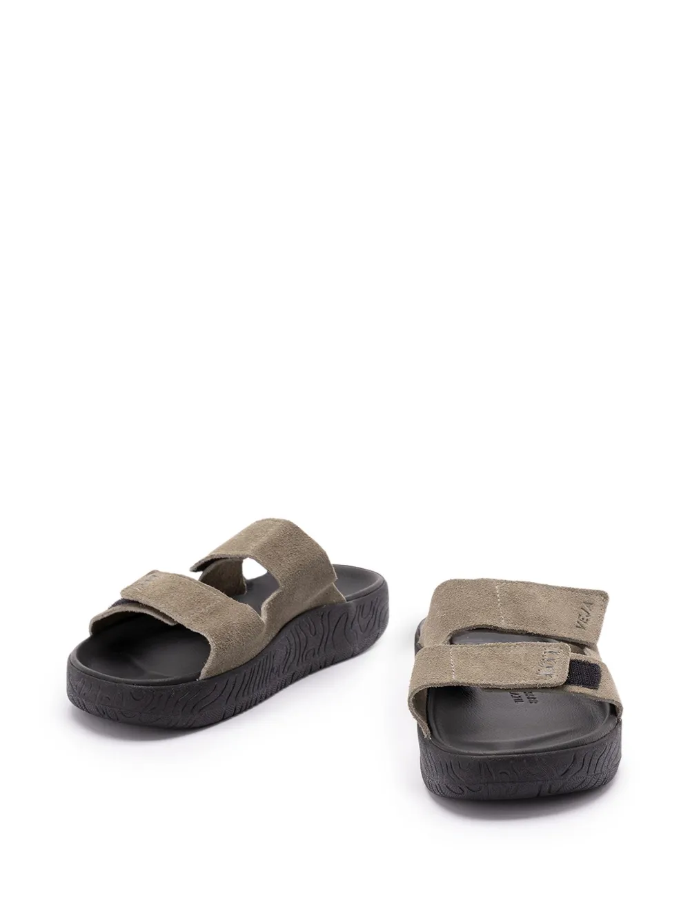 VEJA dual-strap suede sandals Green