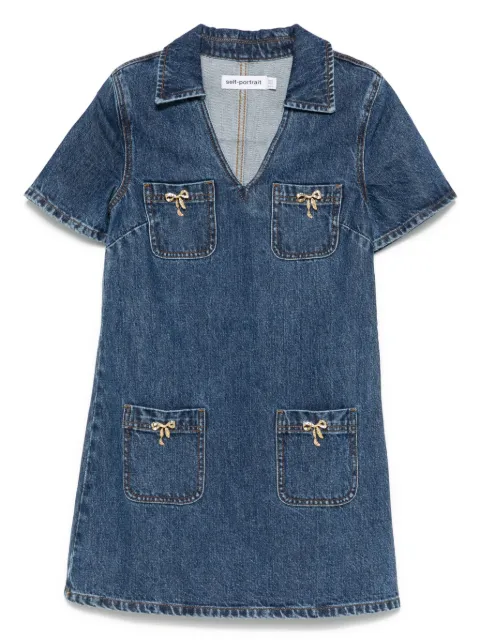 Self-Portrait denim mini dress