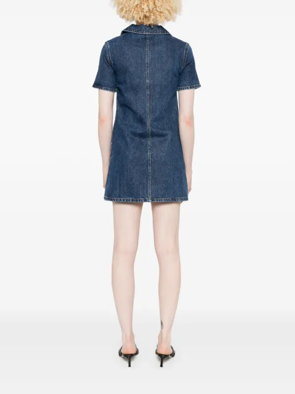 【SELF PORTRAIT】 デニム ミニドレス Self-Portrait デニム ミニドレス | ブルー | FARFETCH JP