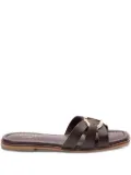TWINSET cross-strap sandals - Brown
