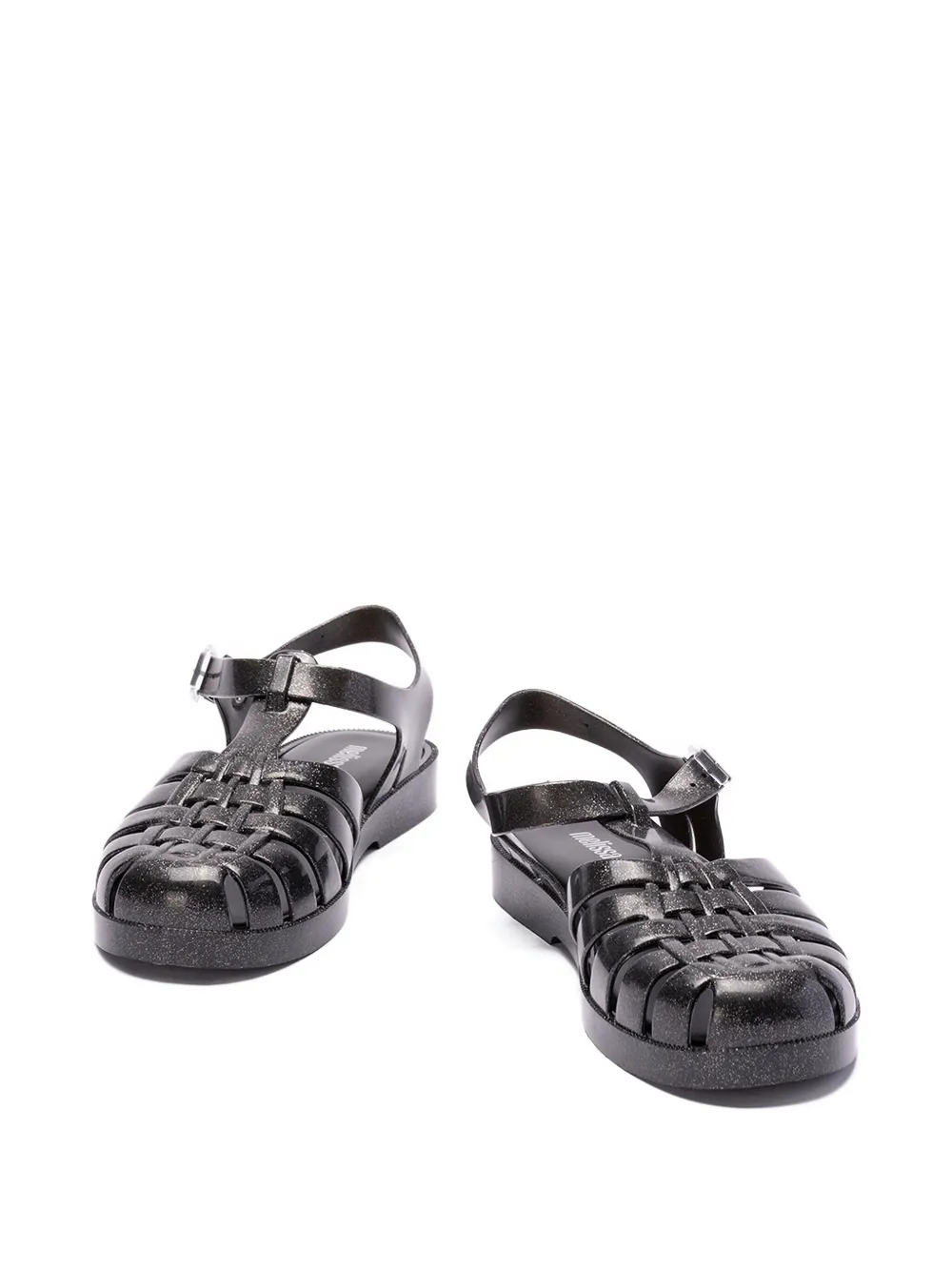 Melissa Possession slippers met glitters Zwart