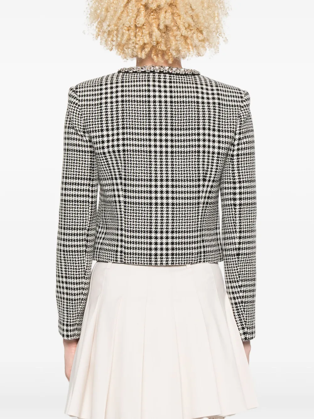 Shop Self-portrait Houndstooth Jacket