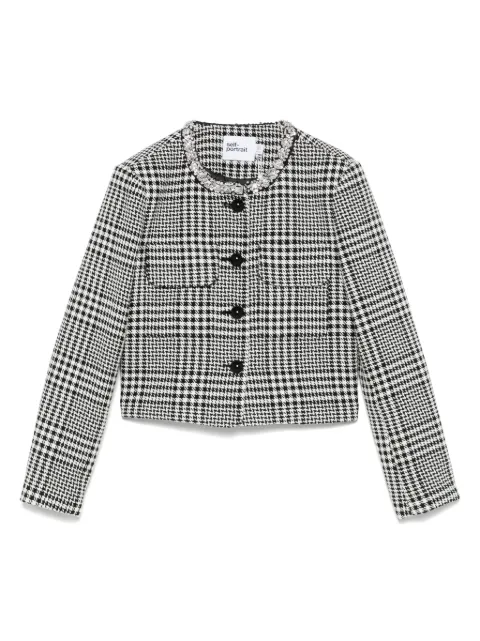Self-Portrait houndstooth jacket
