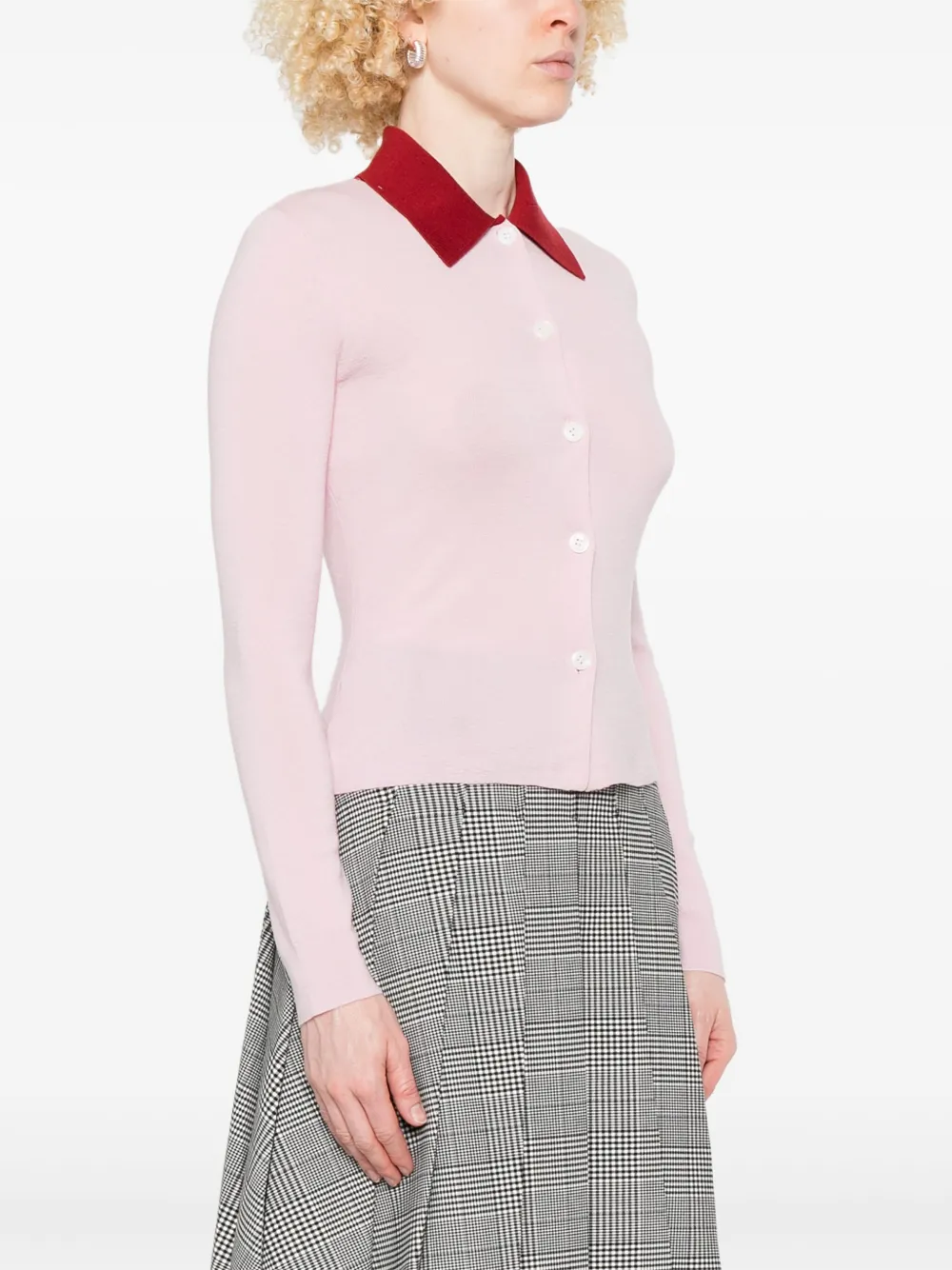 Shop Self-portrait Wool Cardigan