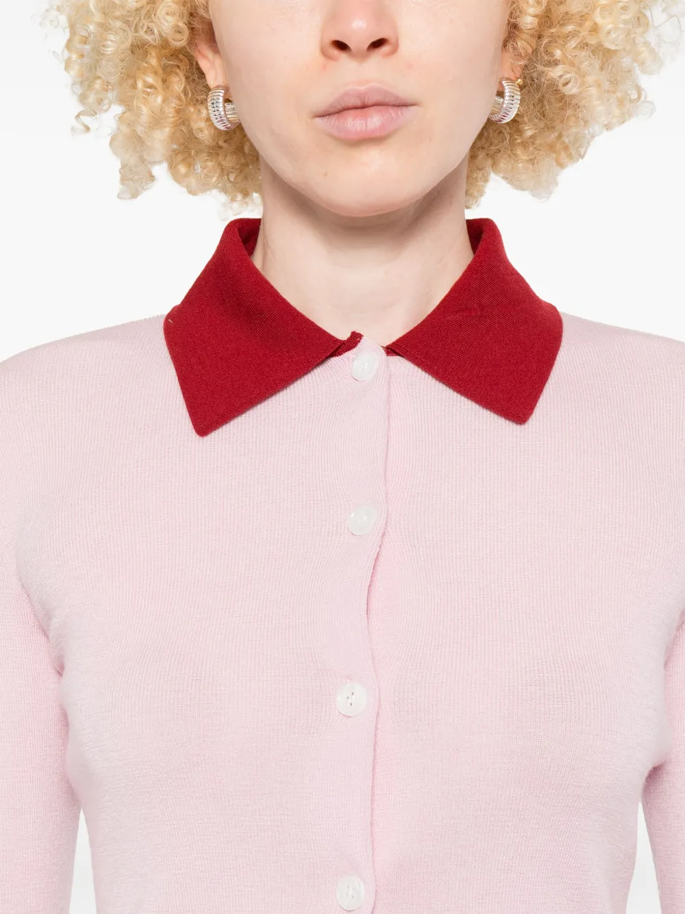 Shop Self-portrait Wool Cardigan