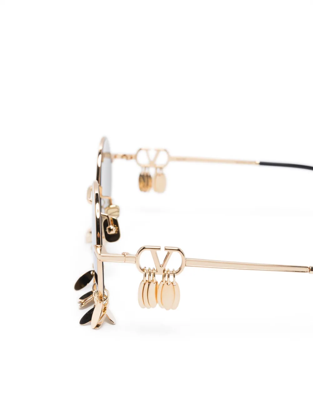 VALENTINO GARAVANI EYEWEAR Verfraaide zonnebril Goud