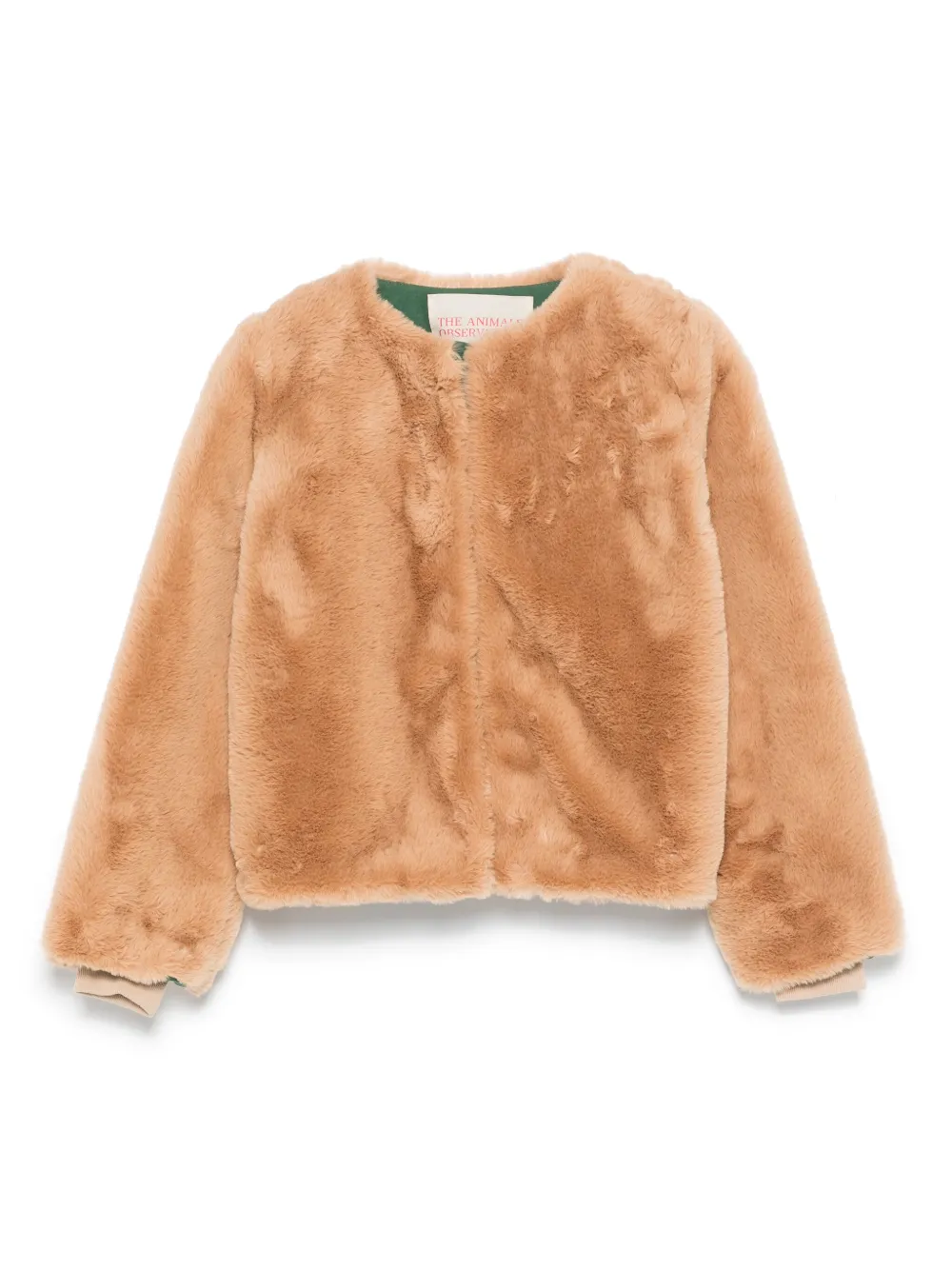 The Animals Observatory Okapi Faux-fur Jacket In Brown