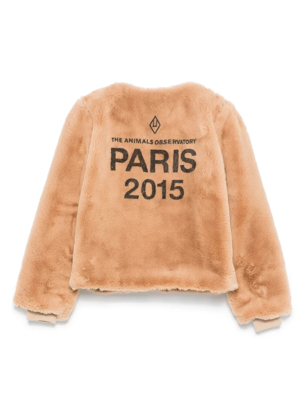 The Animals Observatory Okapi Faux-fur Jacket In Brown