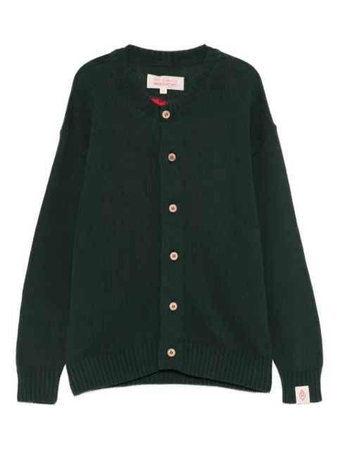 The Animals Observatory logo-appliqué embroidered cardigan