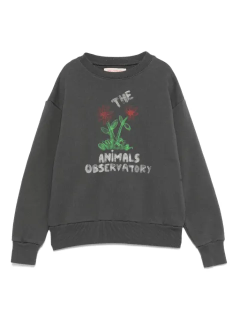 The Animals Observatory flower-print sweatshirt
