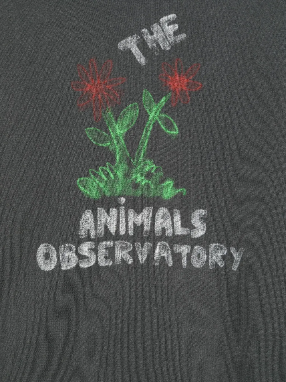 The Animals Observatory Sweater met bloemenprint Grijs