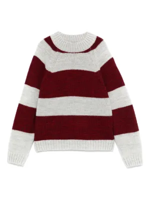 SONIA RYKIEL ENFANT Striped Cropped Sweater | Blue | FARFETCH