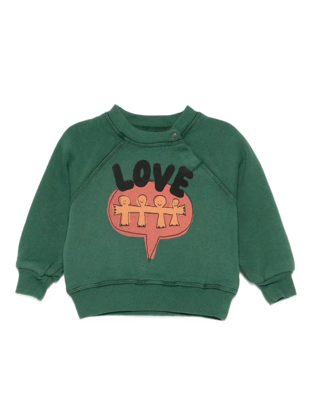 The Animals Observatory love-graphic sweatshirt | Green | Image 1