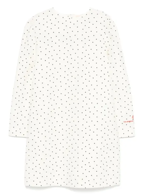 The Animals Observatory Dugong polka-dot long-sleeve midi dress