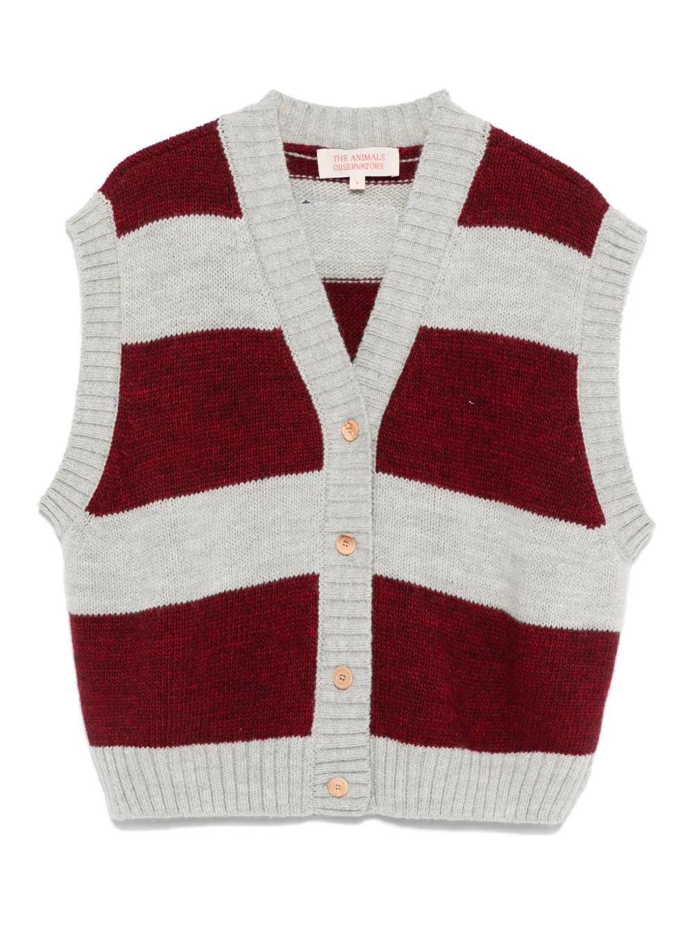 The Animals Observatory Blobfish cardigan vest | Grey | Image 1