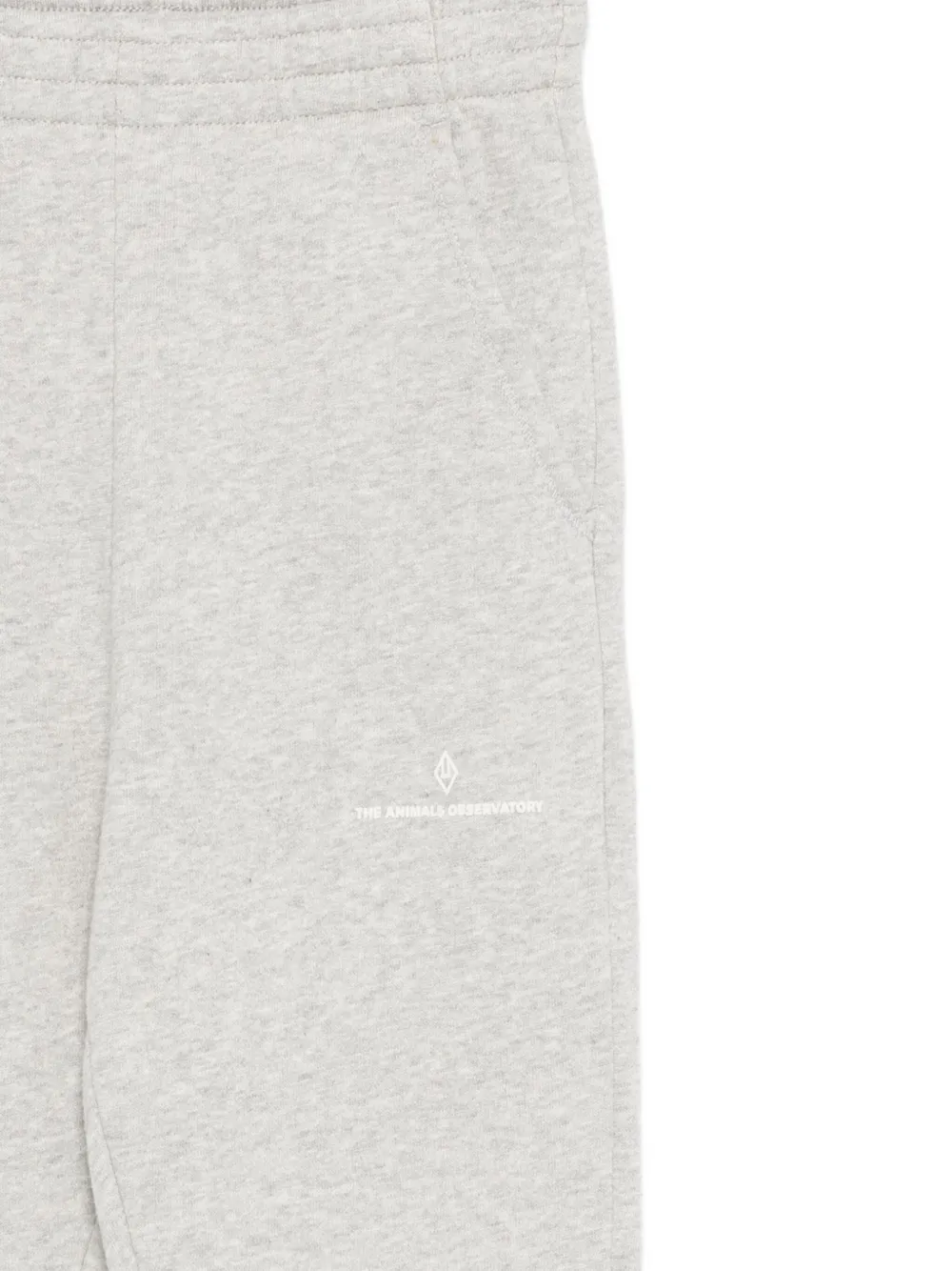 The Animals Observatory Draco Logo Detail Sweatpants In Gray