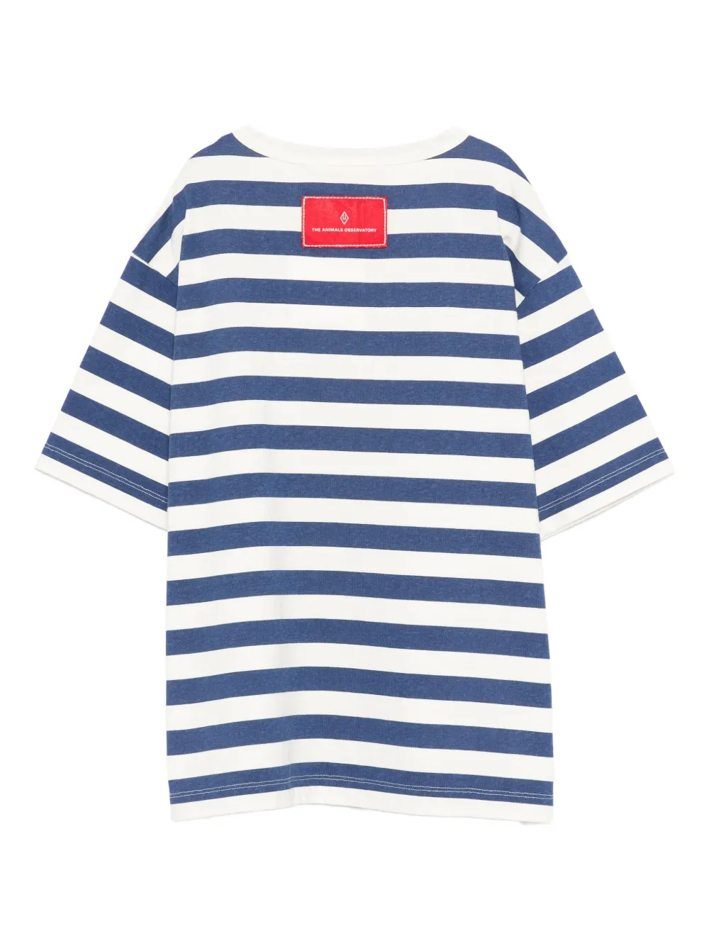 The Animals Observatory back logo-patch striped T-shirt | Boys T-Shirts | Image 2