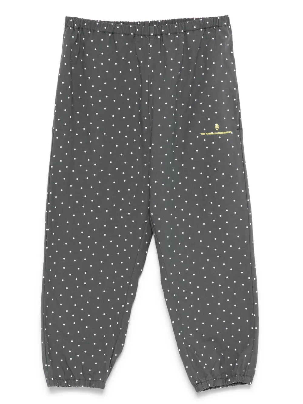 The Animals Observatory Elephant polka-dot elasticated track pants | Grey | Image 1