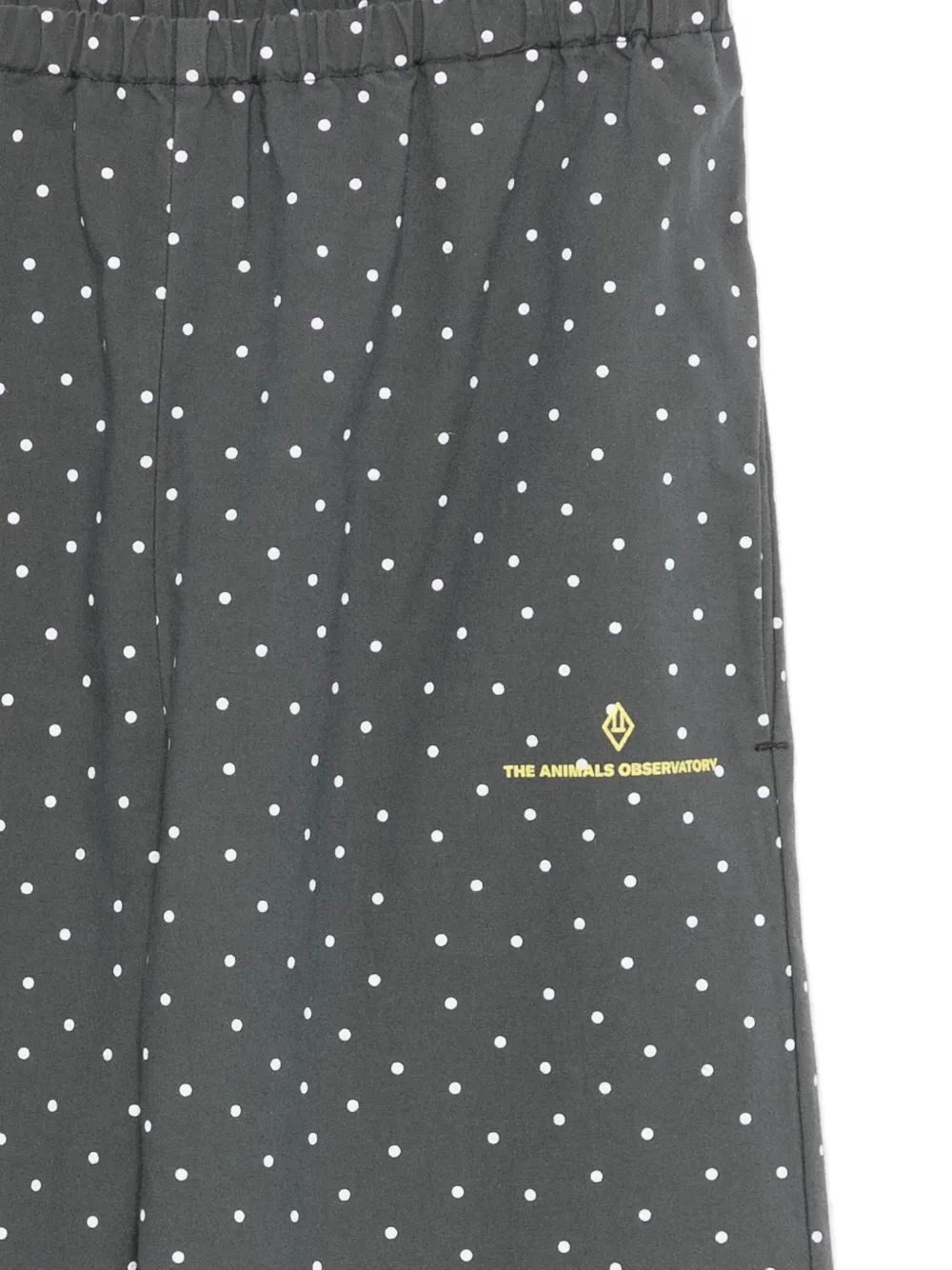 The Animals Observatory Elephant Polka-dot Elasticated Track Pants In Gray