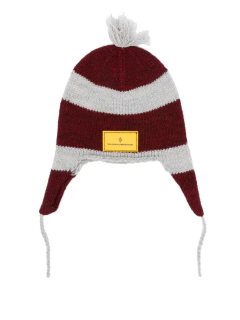 The Animals Observatory gorro con orejeras y motivo de rayas