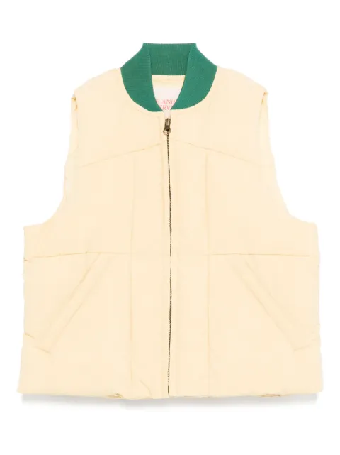 The Animals Observatory zip-up quilted gilet