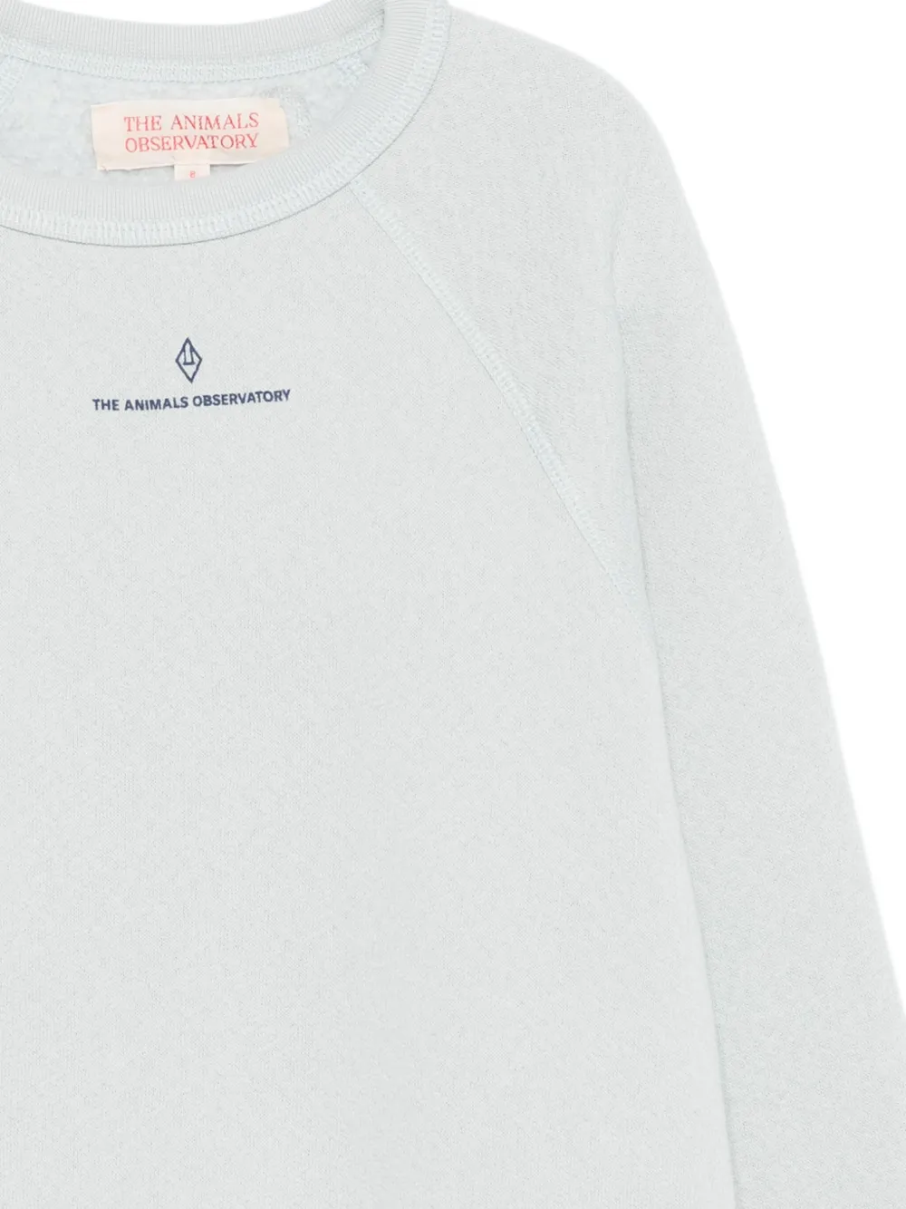 The Animals Observatory Raglan-sleeve Abstract-print Sweatshirt In Blue