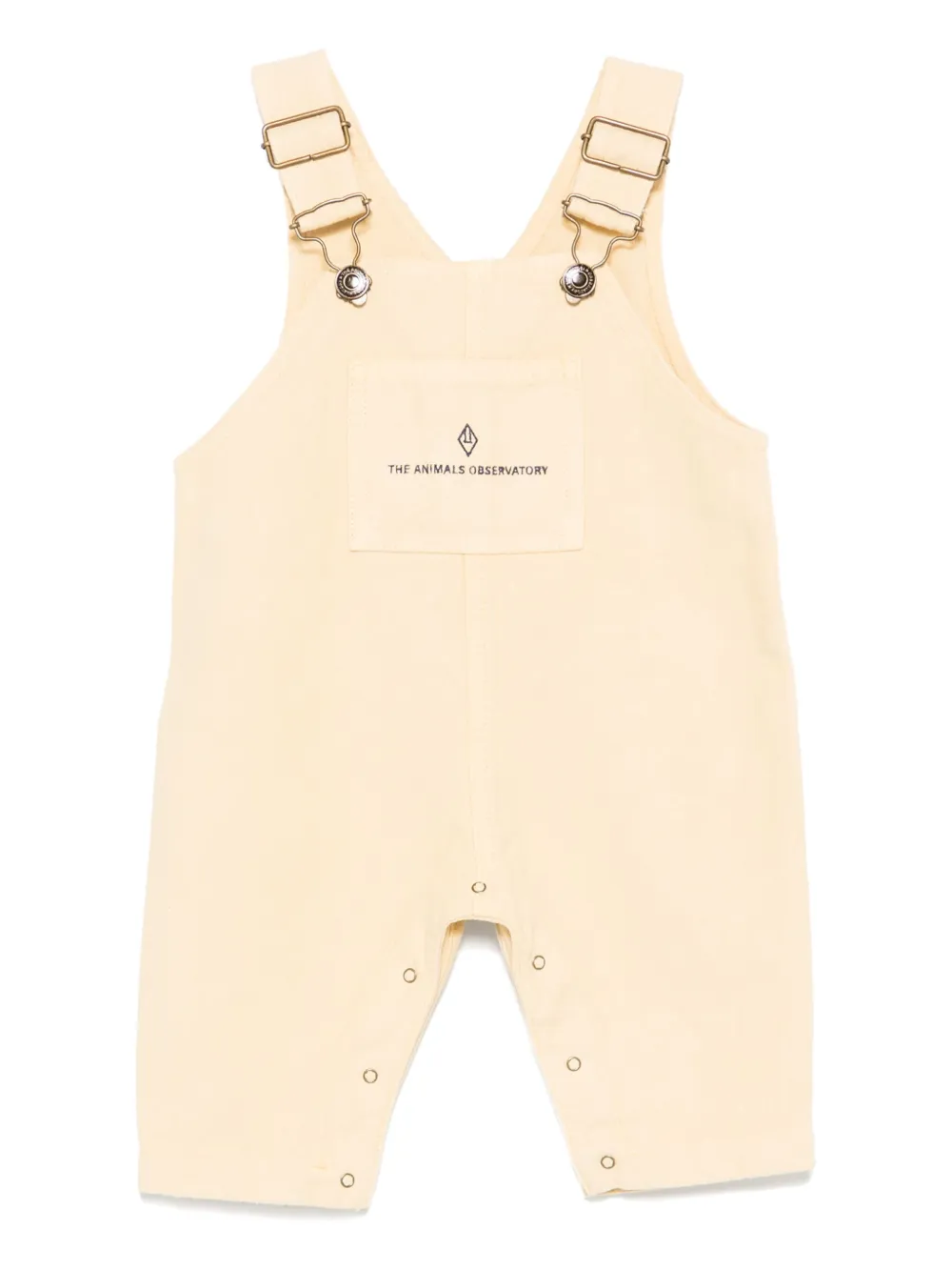 The Animals Observatory logo-embroidered dungarees | Neutrals | Image 1