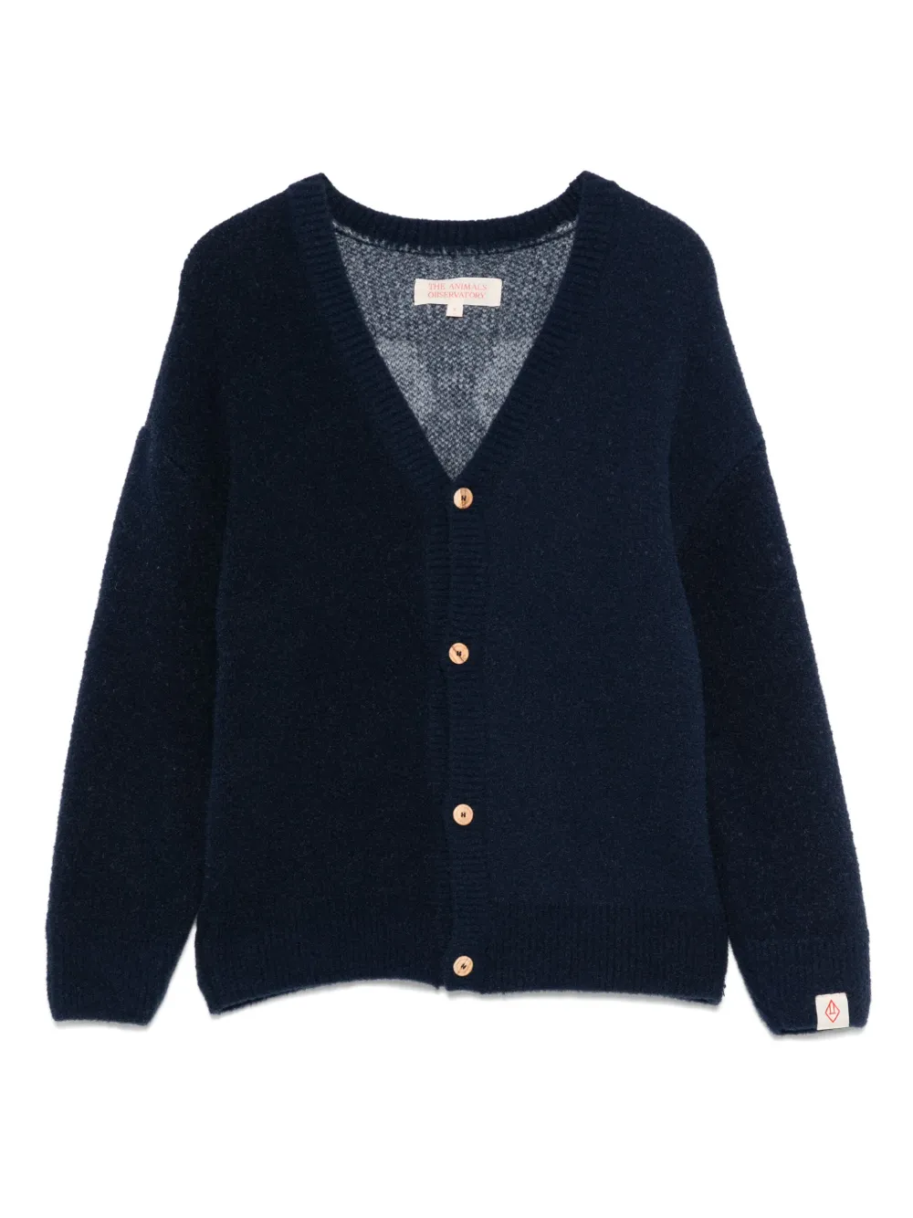 The Animals Observatory heart-motif cardigan | Blue | Image 1