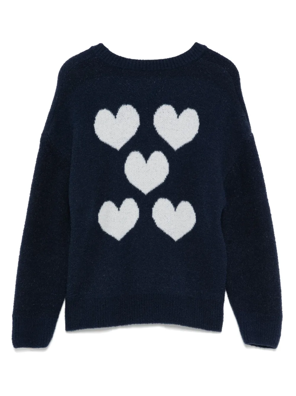 The Animals Observatory heart-motif cardigan | Boys Cardigans | Image 2