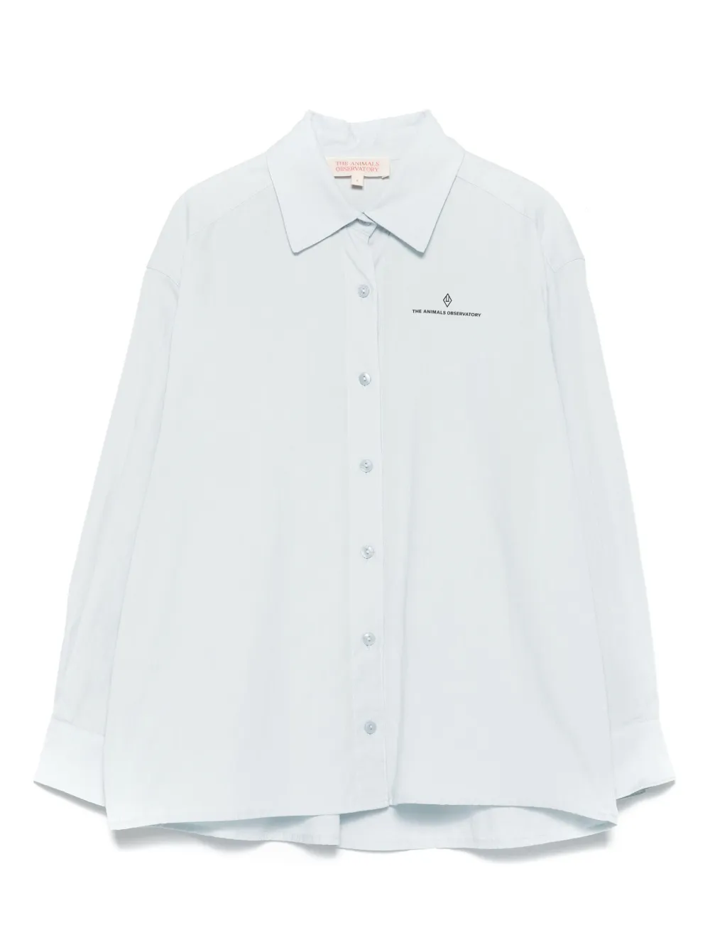 The Animals Observatory logo-print shirt | Blue | Image 1