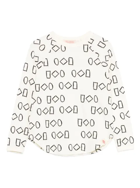 The Animals Observatory geometric-print long-sleeve t-shirt