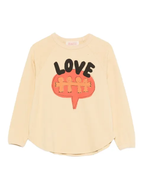 The Animals Observatory love speech-bubble print long-sleeve t-shirt