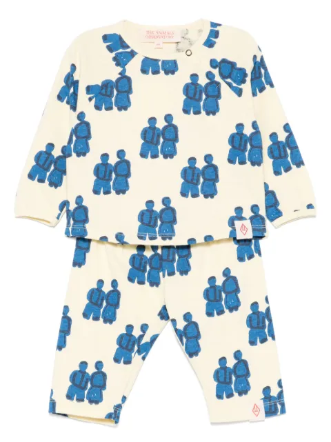 The Animals Observatory ensemble sweat-legging à imprimé graphique