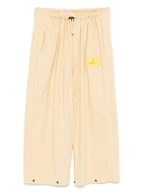The Animals Observatory logo-patch wide-leg trousers