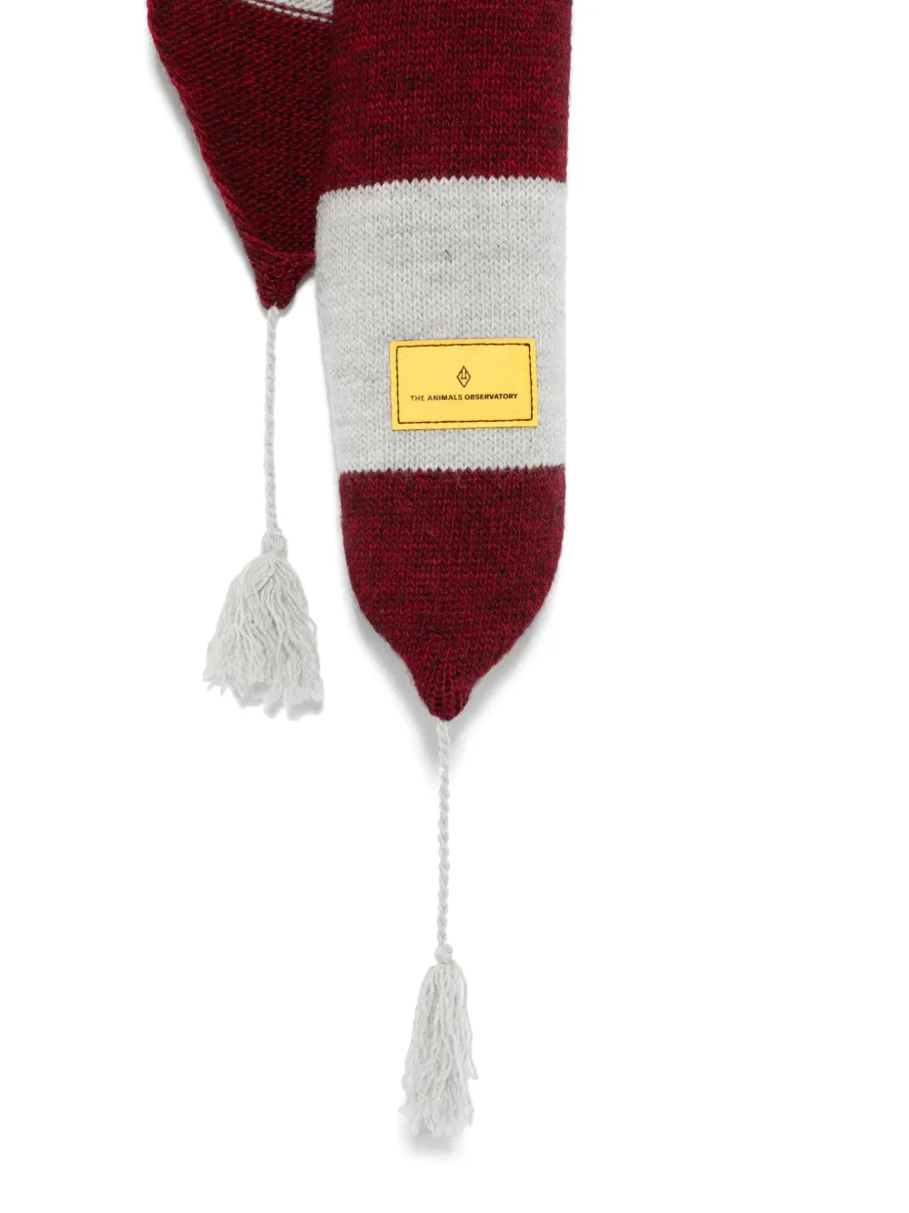 The Animals Observatory Striped Scarf In Brown